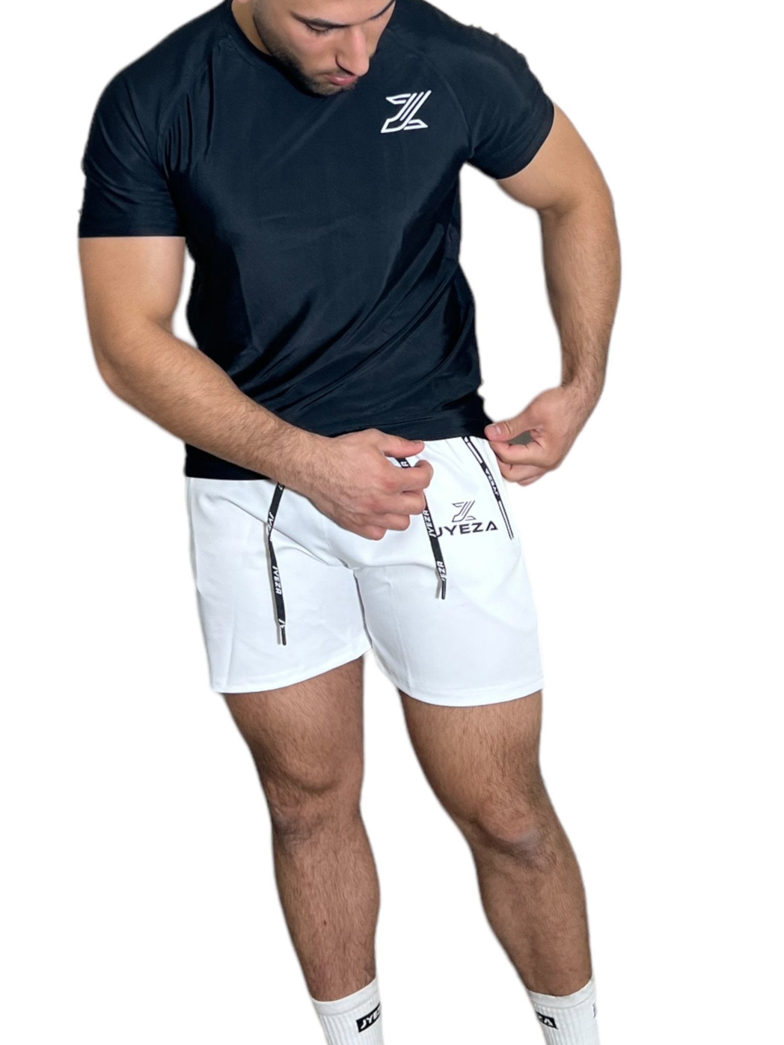 JZ sports shorts white - Jyeza